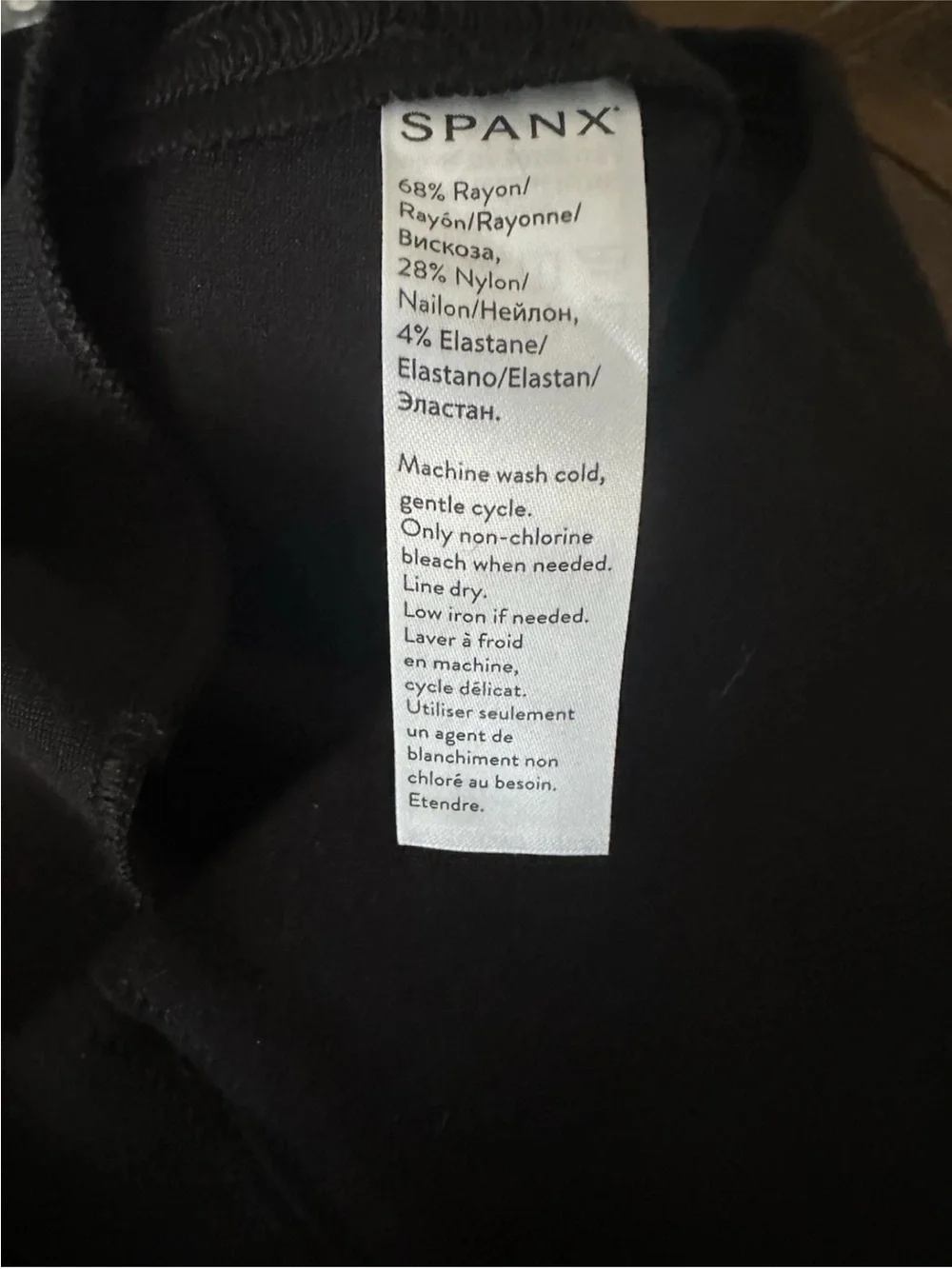 SPANX Black Tailored Pencil Skirt